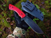 Ranger Red Taktyczny Nóż Ręcznie Robiony Custom Resor 
