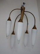 STYLOWY, ELEGANCKI żyrandol mosiężny 5 ramienny TANIO !