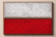 Handcrafted String Art – Polish Flag