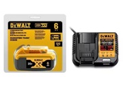 Akumulator DeWalt 6Ah 20V + ładowarka 12-18V 