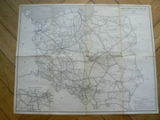 Mapa schematyczna sieci PKP do rozkładu sieciowego 1980/81