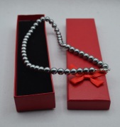 Elegancki Naszyjnik: Niebieskie Perły Słodkowodne 10 mm