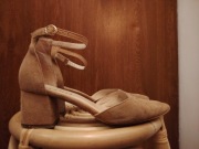 Buty czółenka damskie Ryłko skórzane miękkie 40