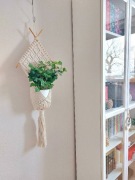 UP Kwietnik makrama wiszący na ścianie ze sznurka Tipi NaturalnyEcru nr10