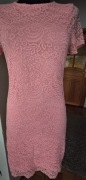 Różowa sukienka koronkowa rozmiar L