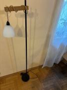 Lampa stojąca EDISHINE z kloszem ze szkła mrożonego