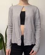 Szary kardigan narzutka sweter damski