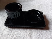 Hialitowy zestaw palacza, 3-częściowy. Hortensja