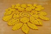 30 szt, aplikacje, kwiaty, liście, haft szydełkowy irlandzki, 2D, 3D