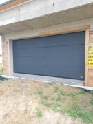 Brama Garażowa Segmentowa "Pod Wymiar" Antracyt/Czarny Gładki RAL-7016