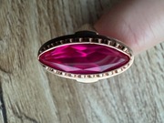 Rytosztuka piękny złoty pierścionek PRL