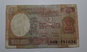 Banknot 2 rupie Indie 