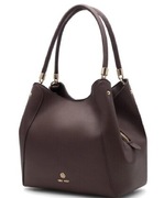 Torebka brązowa z złotymi okuciami Nine West