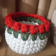 Koszyczek wielkanocny ze sznurka. Hand made 