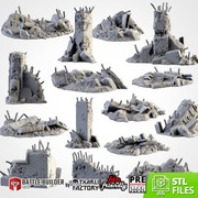 Zestaw Makiet bolt action wh40k AoS old world fantasy tereny