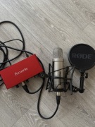 Zestaw Studyjny: Rode NT1-A + Focusrite 2i2 3gen + Statyw