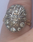 Pierścień retro złoto 585