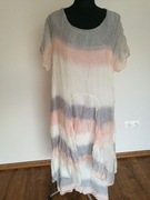 Jedwab 70% Sukienka R S M Na Podszewce Zwiewna