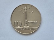 Moneta 10 zł 1966 rok MAŁA KOLUMNA ZYGMINTA. Stan -1. Bardzo ładna