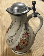 Stary malowany dzban ceramiczny, Austria, Wechsler-Tirolkeramik