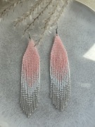 Kolczyki z japońskich koralików.