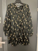 Cha cha sukienka modny wzór kwiaty floral nowa hit roz.40