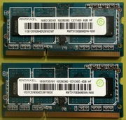 8GB=2x4GB DDR3L SODIM RAMAXEL PC3-1600 MHz CL11