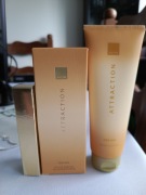 AVON ATTRACTION FOR HER, ZESTAW: PERFUMY, BALSAM, PERFUMETKA