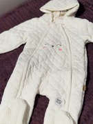 Cool Club Kombinezon / Pajac z kapturem, ocieplany, ecru r. 80