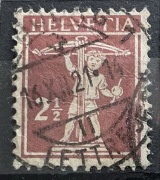 Szwajcaria, HELVETIA, Mi.136 2 1/2 centymów