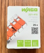 WAGO SZYBKOZŁĄCZKA DRUT/LINKA 5x4mm 221-415 25 szt