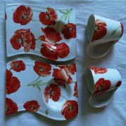 Komplet serwis do kawy dla dwóch osób Queen Isabell porcelana porcelanowy