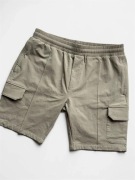 Spodenki old money casual office Arne L/40 basic nude minimal na gumce