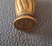 Pieczęć herbowa Lakowa mosiądz 