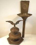 XIX w - Lata 20 Mosiężna Lampa Powozowa z Lustrem bez Szybek  70cm