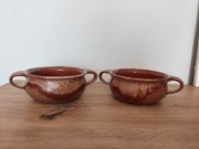 Bulionówka flaczarka miseczka z uszami 2szt sygnowane AK