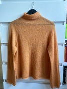 Ręcznie robiony sweter włóczka mohair, rozmiar M/L
