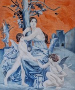 Obraz na płótnie. Bogata scena mitologiczna – klasyka w nowoczesnym wydaniu