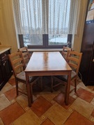 Zestaw stół + 4 krzesła  zestaw jadalniany TYLSTRUP