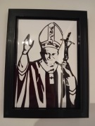 Minimalistyczny obraz sakralny– nowoczesna grafika ścienna