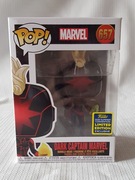 FUNKO POP Dark Captain Marvel #657 + protektor