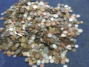 Zestaw ponad 10 kilogramów monet świat od złotówki.