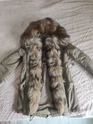Kurtka Parka z naturalnym futrem 