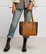 Michael Kors Mae skórzana torebka shopperka brązowa skóra naturalna okazja