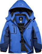 GEMYSE Chłopięca Wodoodporna Kurtka Narciarska, Wiatroszczelna L 140-146