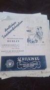 Kieszonkowy rozkład jazdy kolei niemiecki stara gazeta historyczna 1957r