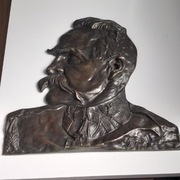 plakieta Józef Piłsudski sygnowana Feliks Robak 1922 r