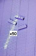 50 x LEGO cegła 15533 1x4, Lavender