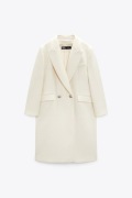 Zara płaszcz PREMIUM L 40 ecru wełna