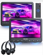 odtwarzacz DVD do samochodu GOnavidio 2 ekran pilot słuchawki